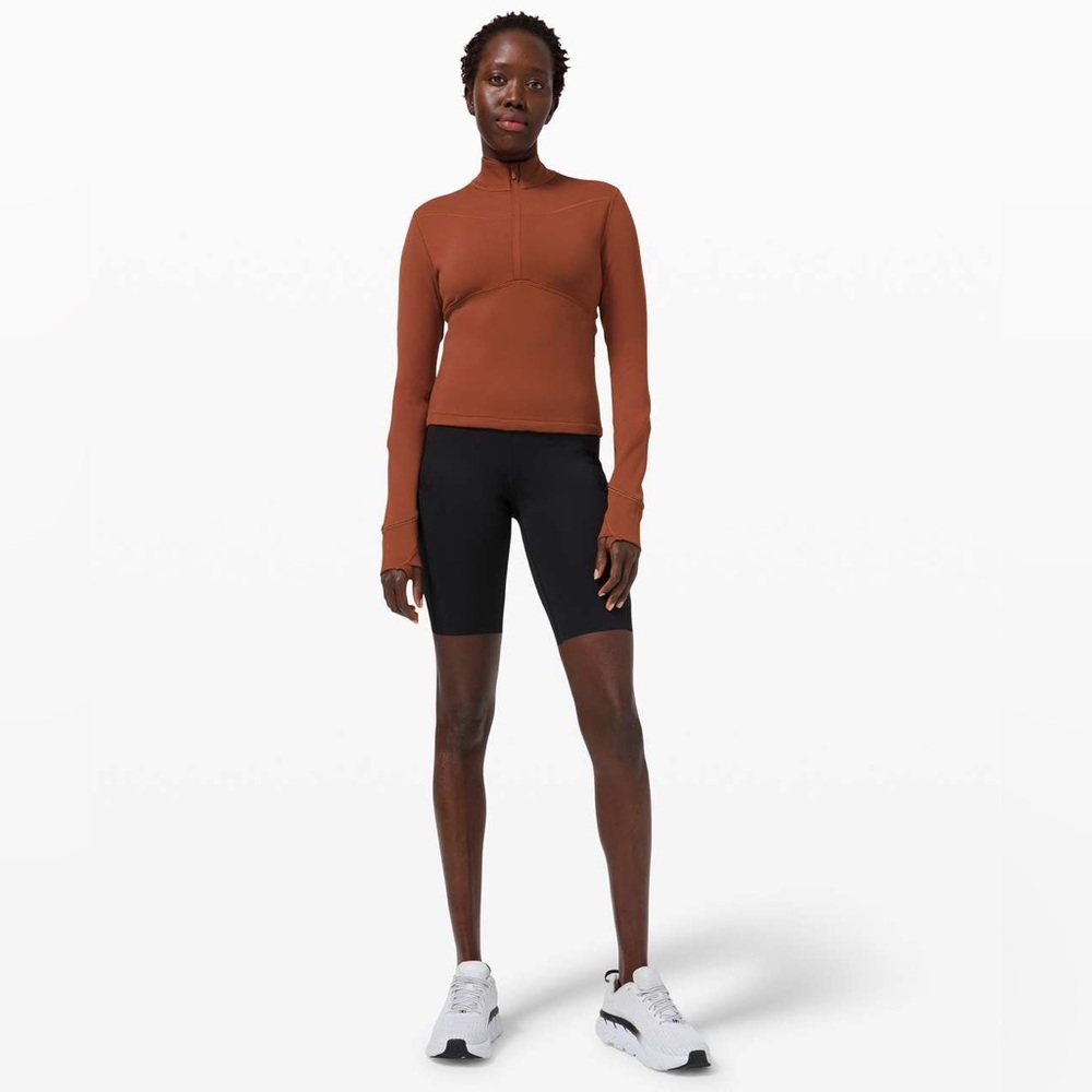 Lululemon Rulu™ Running Cropped 1/2 Zip
Dark Terracotta - Picture 3 of 12